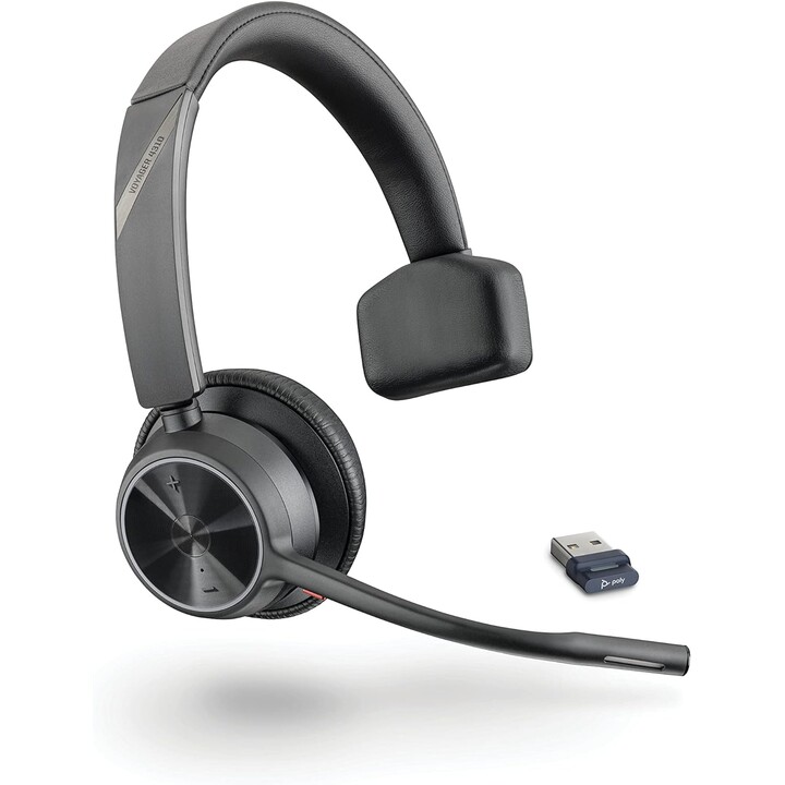 POLY Voyager 4310 UC Auriculares Inalámbrico Diadema Oficina/Centro de llamadas USB tipo A Bluetooth Negro