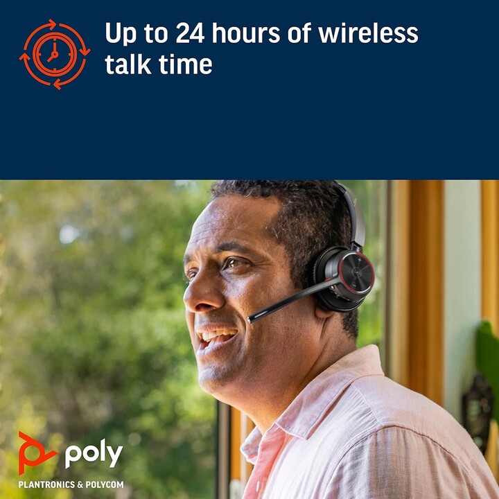 POLY Voyager 4310 UC Auriculares Inalámbrico Diadema Oficina/Centro de llamadas USB tipo A Bluetooth Negro