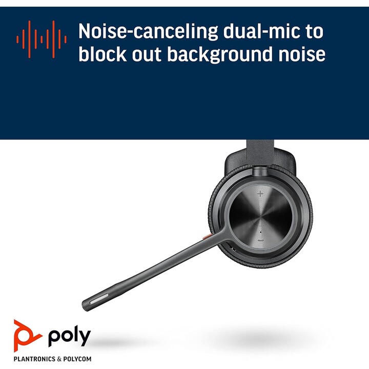 POLY Voyager 4310 UC Cuffie Wireless Archetto Ufficio/Call Center USB tipo A Bluetooth Nero