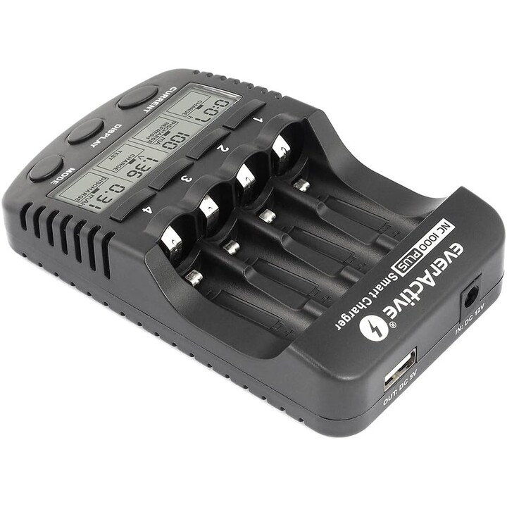 Carregador EverActive NC-1000 PLUS