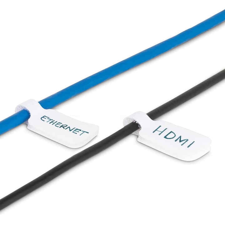 STARTECH.com 3.5in (9cm) White Cable Labels CABLE-TAG-HLWH, 100 Pack