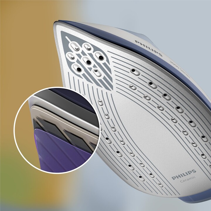 Philips 3000 series PSG3000/20 estación plancha al vapor 2400 W 1,4 L Suela de cerámica Azul, Blanco
