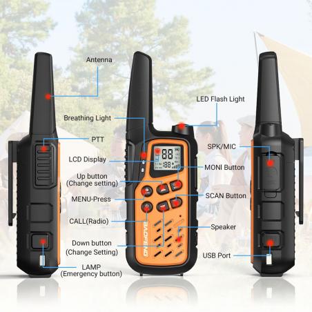 Walkie-talkie Baofeng BF-T25E Arancia