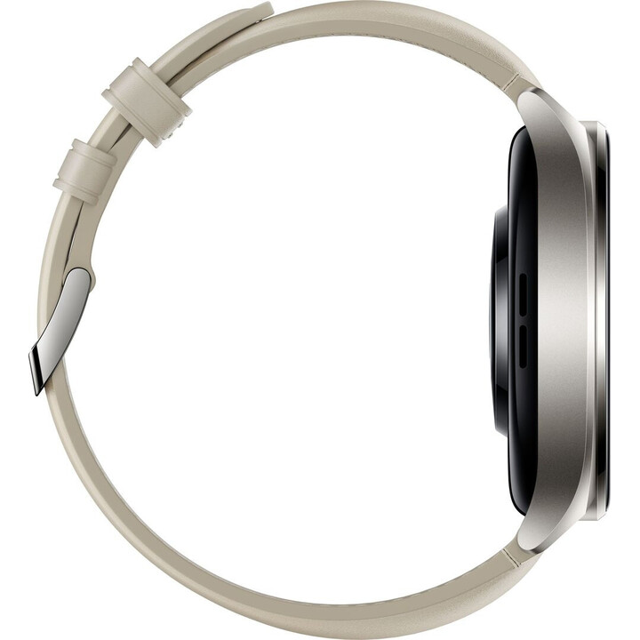 Xiaomi Watch 2 Titan Grey Case Bracelet en cuir blanc
