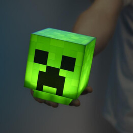 Lampada Minecraft Creeper Paladone Pp6595mcfv2