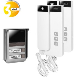 Citofono bifamiliare a 2 fili Vibell OR-DOM-SL-924