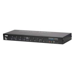 Aten Switch Kvm Dvi USB 8 ports avec prise en charge des périphériques USB, mode audio et diffusion (cs1768-ata-g)