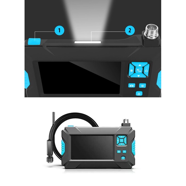 Câmera de inspeção endoscópica MBG Line Duo 9 LED 2x Full HD 10m