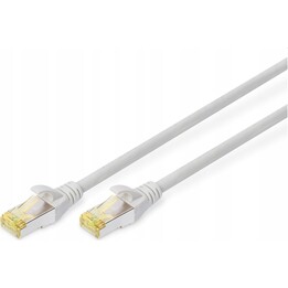 DIGITUS Patchkabel Cat6a S/FTP 2xRJ45 30.0m grigio Hebelschutz Polybeutel