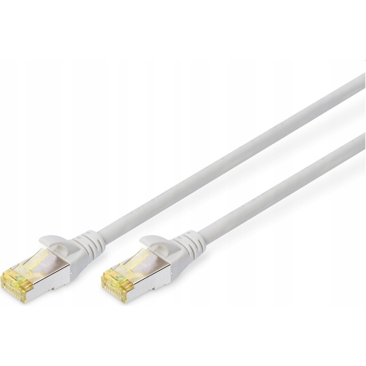 DIGITUS Patchkabel Cat6a S/FTP 2xRJ45 30,0m cinza Hebelschutz Polybeutel