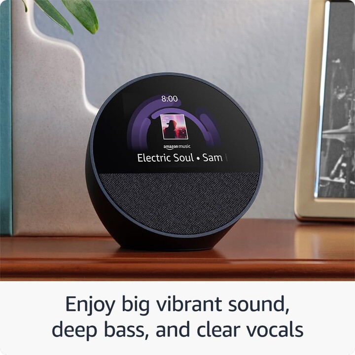 Amazon Echo Spot (2024) Nero - Assistente Smart Home