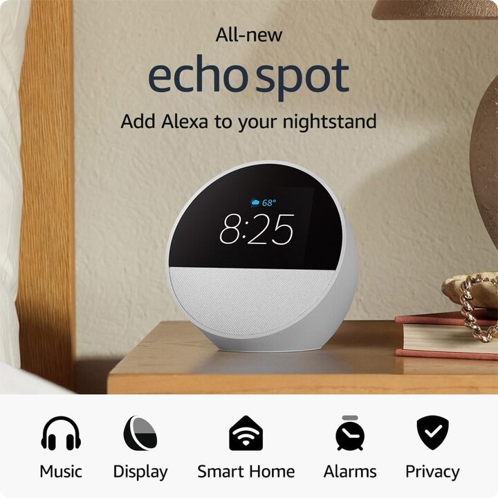 Amazon Echo Spot (2024) Branco Glaciar