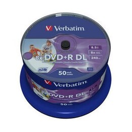 Verbatim 43703 Blank DVD 8.5 GB DVD-R 50 pcs