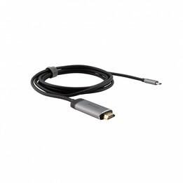 Verbatim 49144 adaptador de cable de vídeo 1,5 m USB Tipo C HDMI Negro, Plata