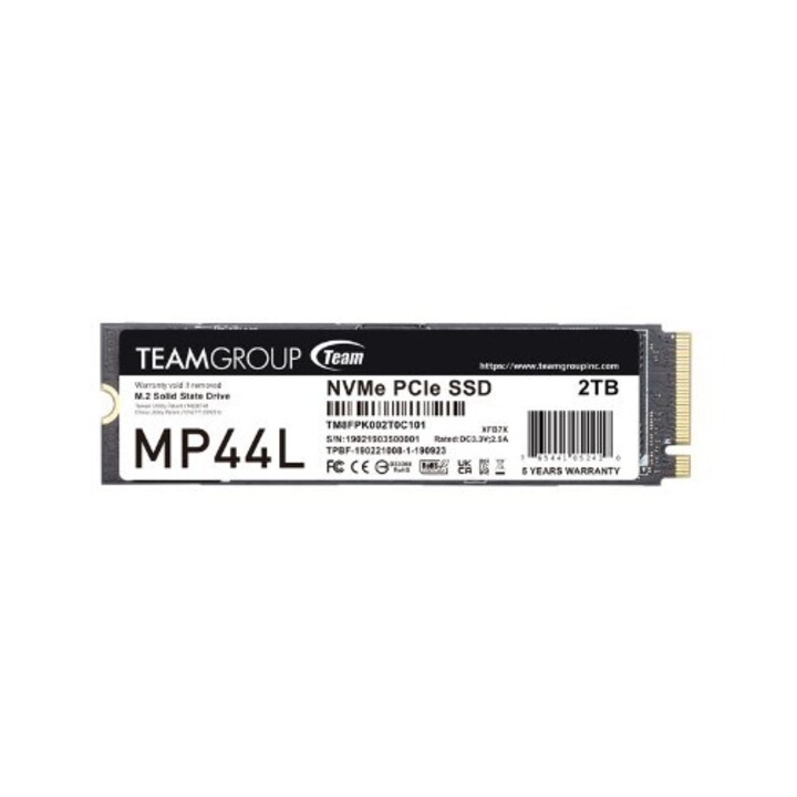 Team Group MP44L TM8FPK002T0C101 unidad de estado sólido 2 TB M.2 PCI Express 4.0 NVMe
