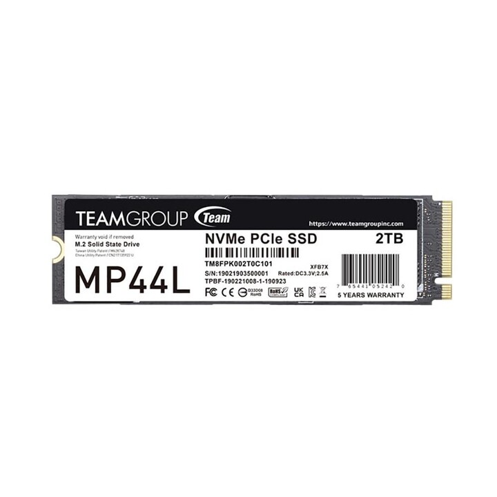 Team Group MP44L TM8FPK002T0C101 unidad de estado sólido 2 TB M.2 PCI Express 4.0 NVMe