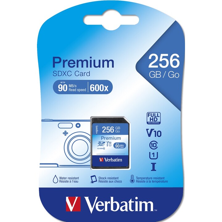 Verbatim Premium 256 GB SDXC UHS-I Clase 10