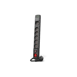 STECKDOSE STREIFEN ACAR S6 USB A+C 3M 6X 230V PL PD 3.0 QC SCHWARZ