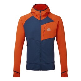 Sudadera eclipse con capucha-azul medieval-naranja cardenal-m