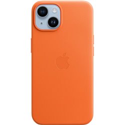 Funda de Cuero Apple iPhone 14 con MagSafe - Naranja