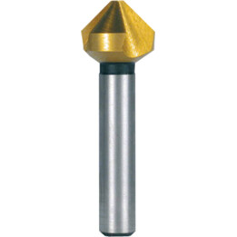 Avellanador Fanar DIN 335-C 25.0 HSSE con revestimiento protector de estaño para metales, Oro