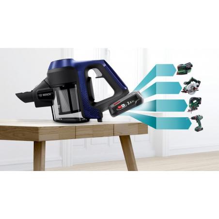 Bosch Serie 6 BBS611MAT aspiradora de mano Azul Sin bolsa