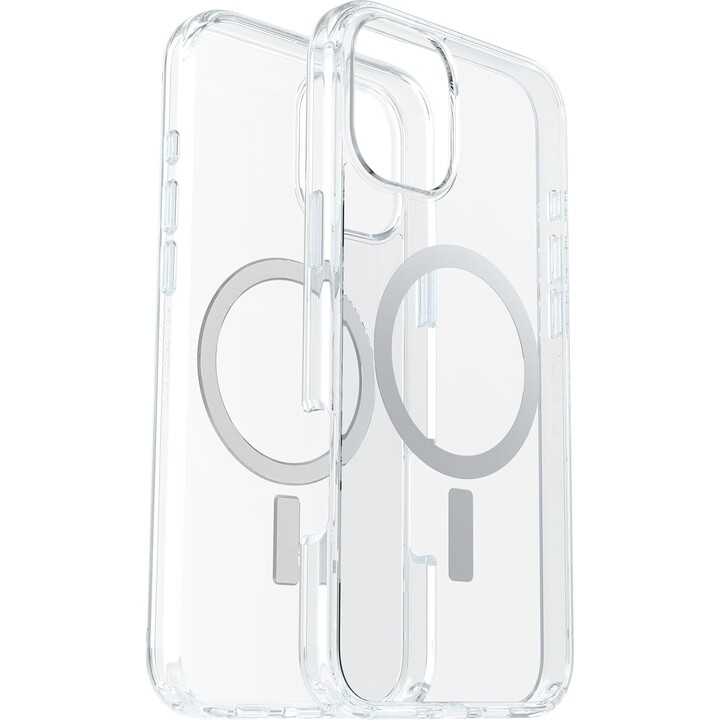 Capa MagSafe transparente OtterBox Symmetry Series para iPhone 16 Plus, à prova de choque, à prova de quedas
