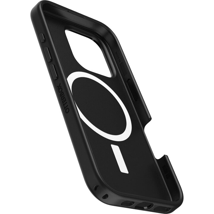 Capa OtterBox Symmetry Series MagSafe para iPhone 16 Pro, à prova de choque, à prova de quedas, preta