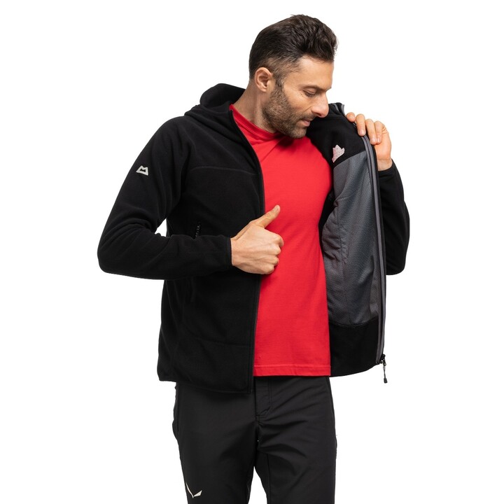 Mountain Moletom com microzíper preto