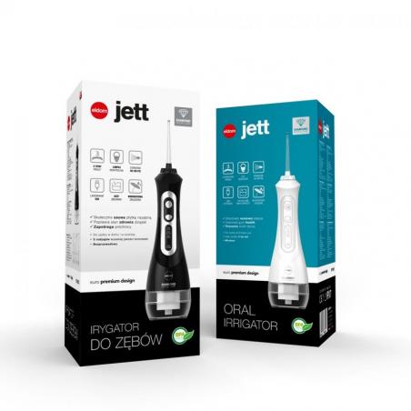 ELDOM Irrigador dental Jett, 5 puntas, Negro RY100C