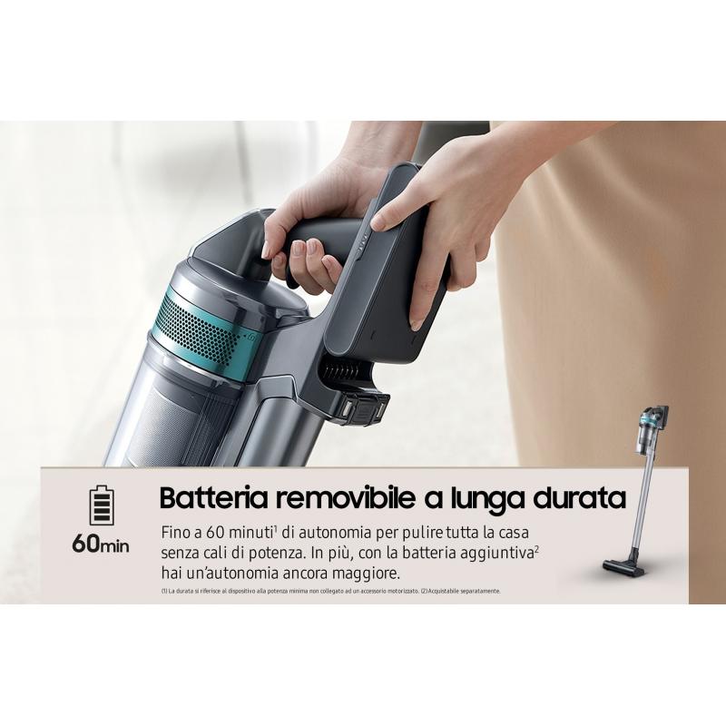 Samsung VS20B75AGR1 aspiradora de mano Negro, Color menta Sin bolsa