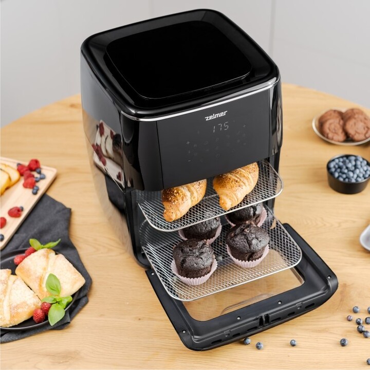 Zelmer ZAF7120 Deep Fryer Single 12 L Freestanding 1700 W Low Fat Fryer Black