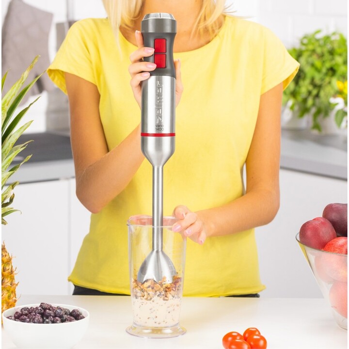 Zelmer ZHB4652 VARIO 0.5 L Immersion Blender 1400 W Grey, Silver