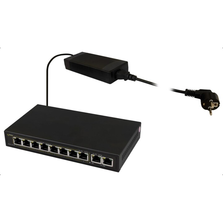 PULSAR SG108 Gigabit Ethernet switch (10/100/1000) Power over Ethernet (PoE) Black