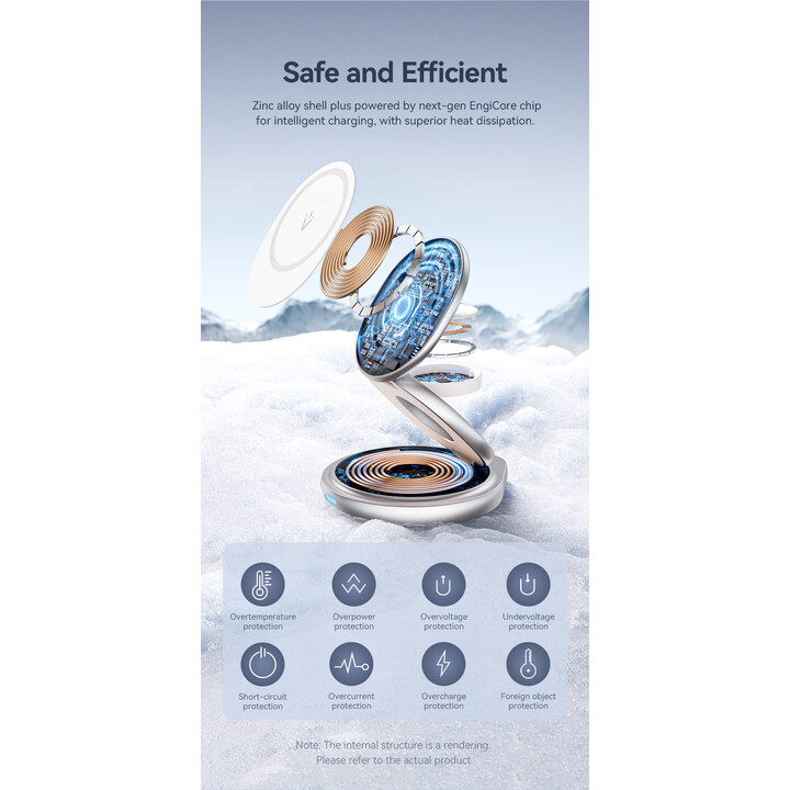 Base de chargement sans fil/ MagSafe Vention FGEI0/ 15W