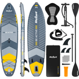 Paddleboard SUP REBEL ACTIVE RBA-4507-G - Grigio 335x84x15 cm