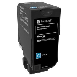 Lexmark 74C20C0 cartucho de tóner 1 pieza(s) Original Cian