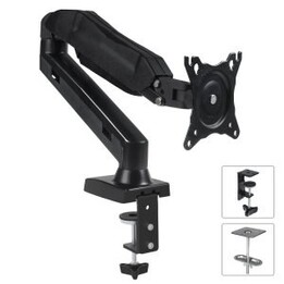 Maclean MC-860 Flachbildschirm-Tischhalterung 68,6 cm (27") Schwarz Tisch/Bank