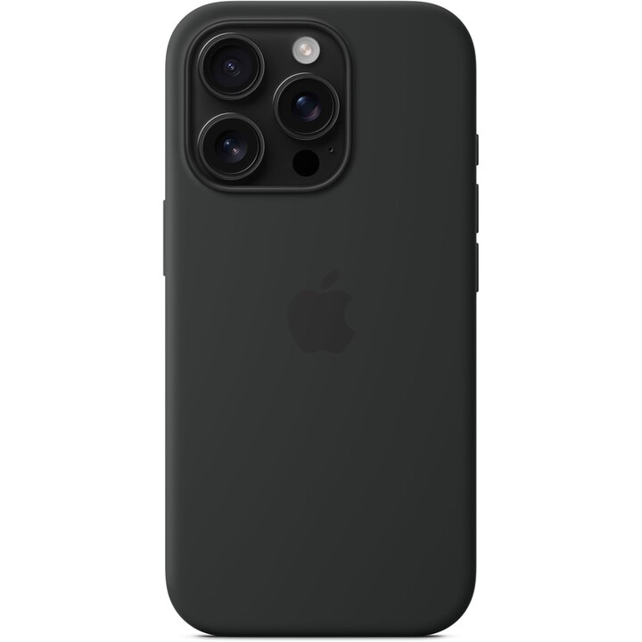 Apple Coque en silicone MagSafe pour iPhone 16 Pro avec MagSafe Noir