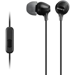 Sony MDR-EX15AP - In-ear headphones (with microphone), black