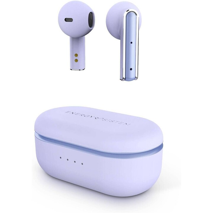 Energy Sistem Style 4 Violet True Auriculares Inalámbricos, Diseño Compacto, Aplicación ESmart Connect, Violeta
