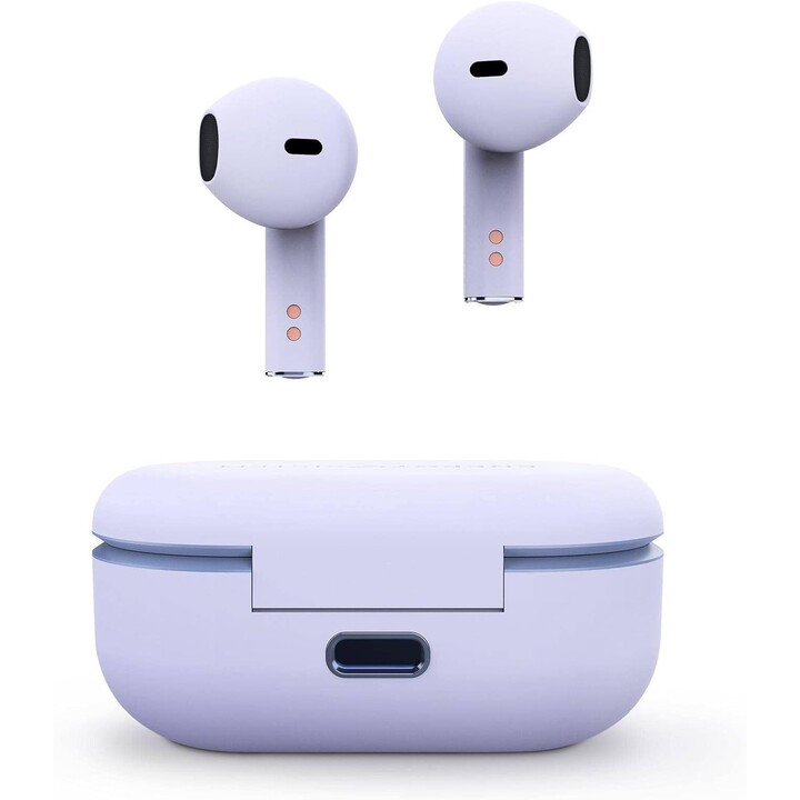 Energy Sistem Style 4 Violet True Auriculares Inalámbricos, Diseño Compacto, Aplicación ESmart Connect, Violeta