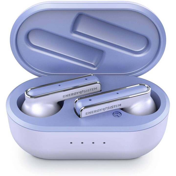 Energy Sistem Style 4 Violet True Auriculares Inalámbricos, Diseño Compacto, Aplicación ESmart Connect, Violeta