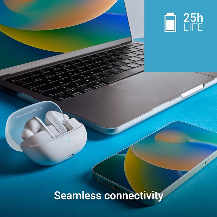 Auricular in-ear + mic energy serenity anc tws bluetooth white