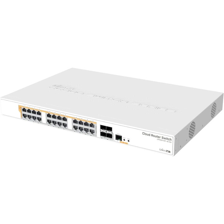 Mikrotik CRS328-24P-4S+RM 28p PoE Switch (PoE+: 24;) 450W Managed Gigabit/10G