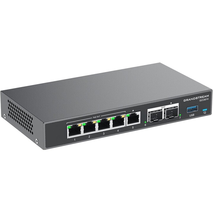 Grandstream GCC6010 All-in-one: router VPN, firewall, IP PBX e switch, porte LAN/WAN configurabili