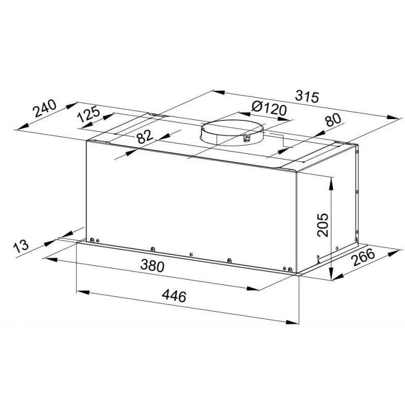 Campana empotrada MPM-45-OW-05