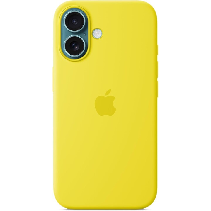 Coque en silicone Apple iPhone 16 avec MagSafe - Carambole​​​​​Jaune