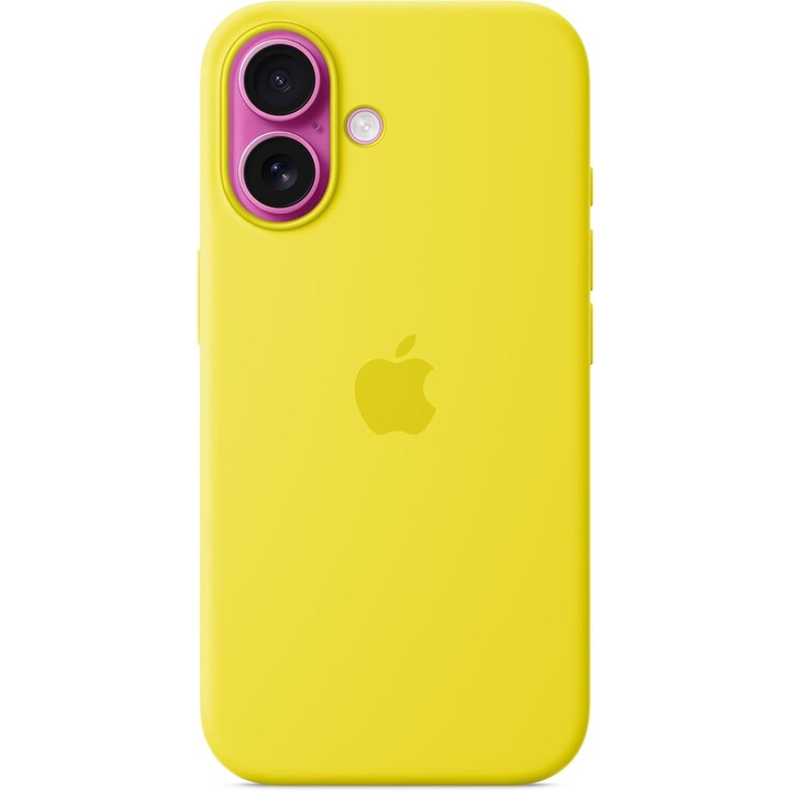 Coque en silicone Apple iPhone 16 avec MagSafe - Carambole​​​​​Jaune
