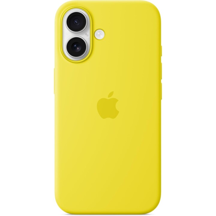 Coque en silicone Apple iPhone 16 avec MagSafe - Carambole​​​​​Jaune